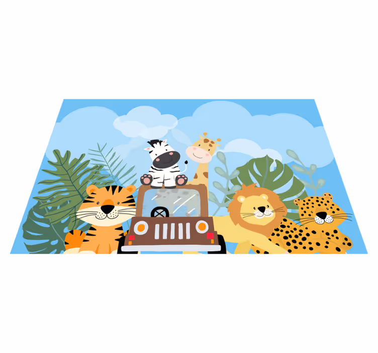 Szafari állatok eredeti tányéralátétek - TenStickers