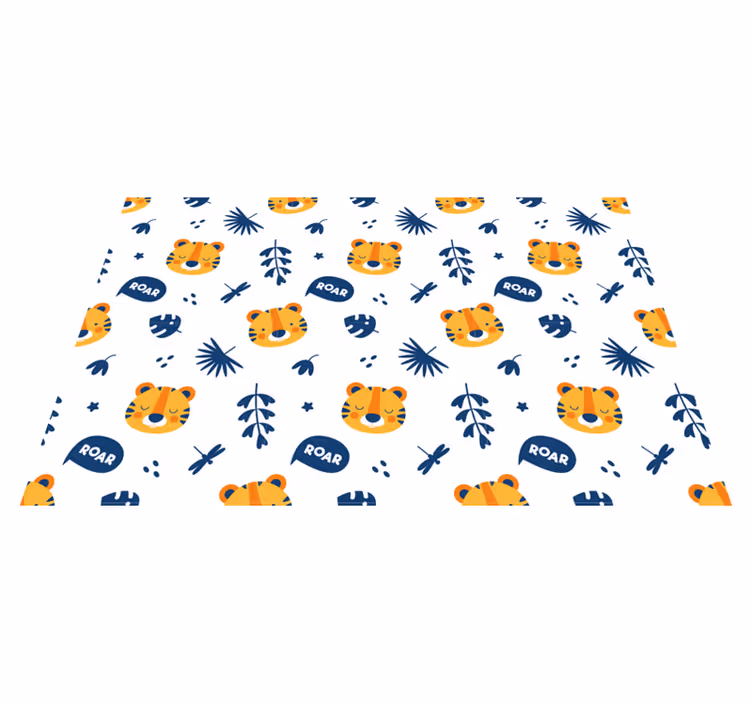 Tigrisarc minta tányéralátétek gyermekeknek - TenStickers