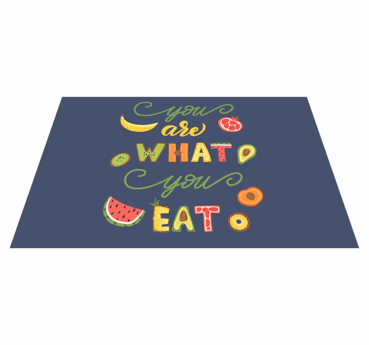 Színes Étel idézetek tányéralátétek - TenStickers