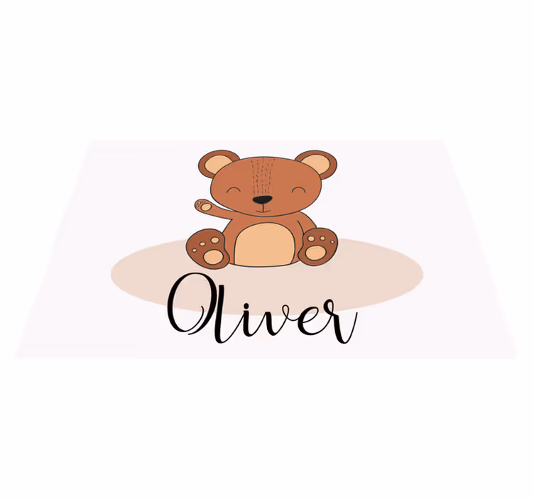 Aranyos medve tányéralátétek gyermekeknek - TenStickers