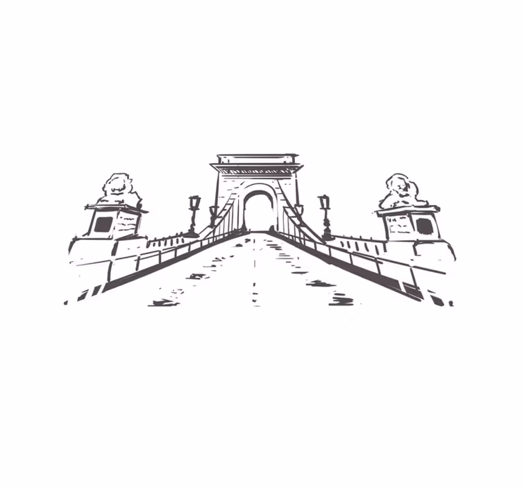 Lánchíd budapest elegáns teríték - TenStickers