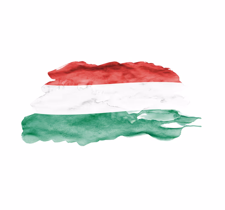 Akvarell magyar zászló modern alátétek - TenStickers