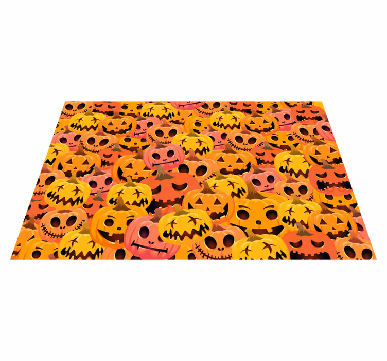 Sütőtök művészeti gyűjtemény Tányéralátétek Halloween - TenStickers