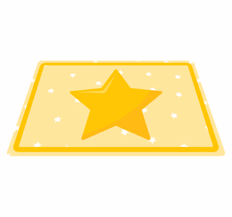 Színes csillagforma tányéralátétek gyermekeknek - TenStickers