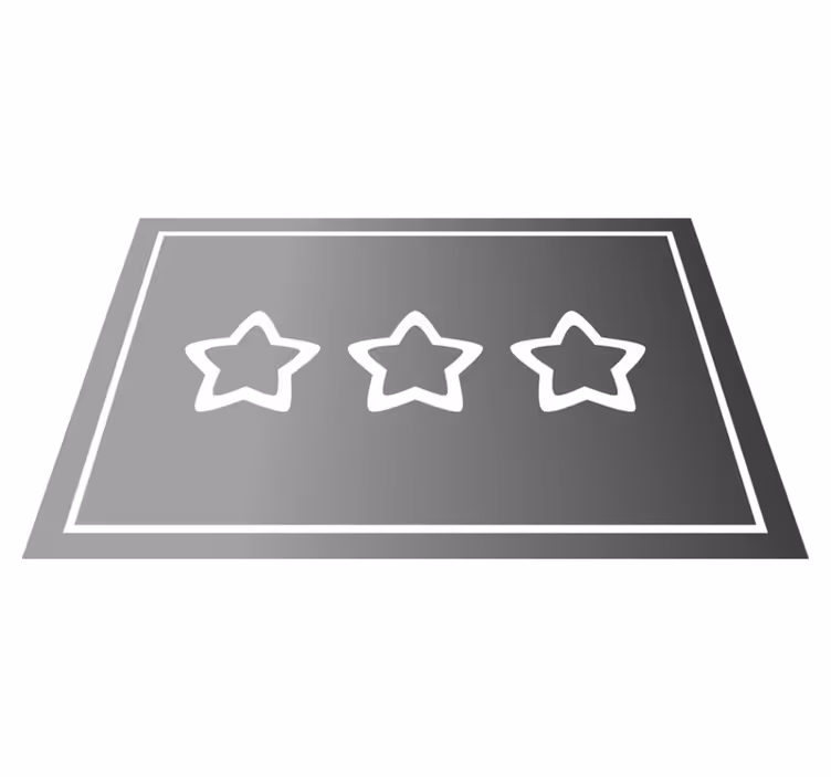 Csillagértékelés kijelző modern tányéralátétek - TenStickers