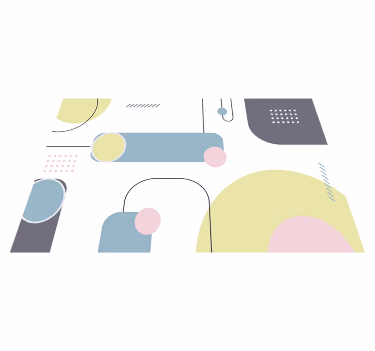 Modern tányéralátétek geometrikus formákban - TenStickers