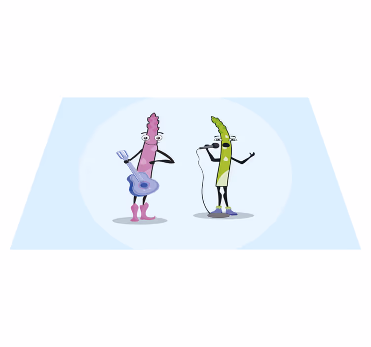 Vicces spárga gitárgyerekekkel - TenStickers