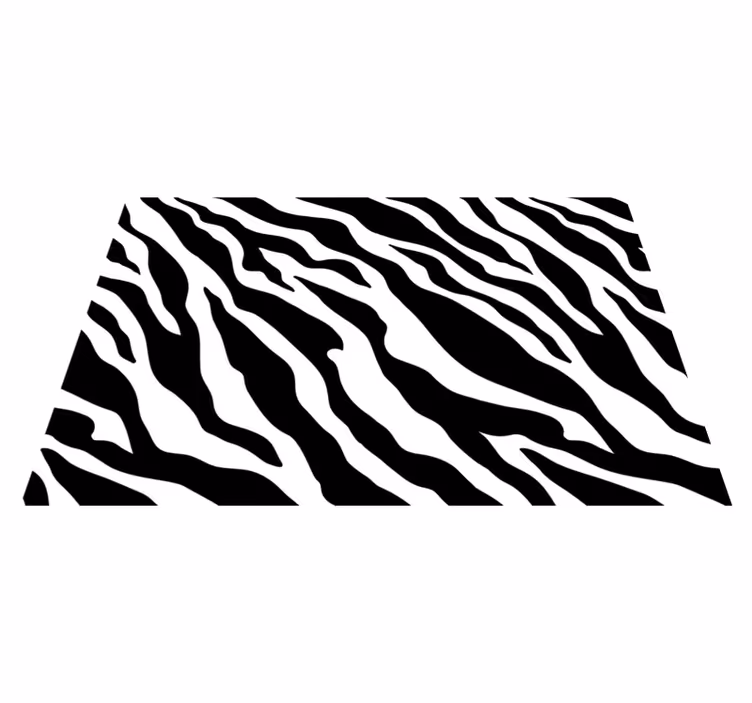 Zebra csíkos tányéralátétek struktúra - TenStickers