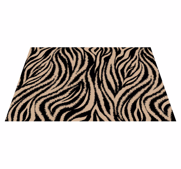 Zebra mintás tányéralátétek struktúra - TenStickers