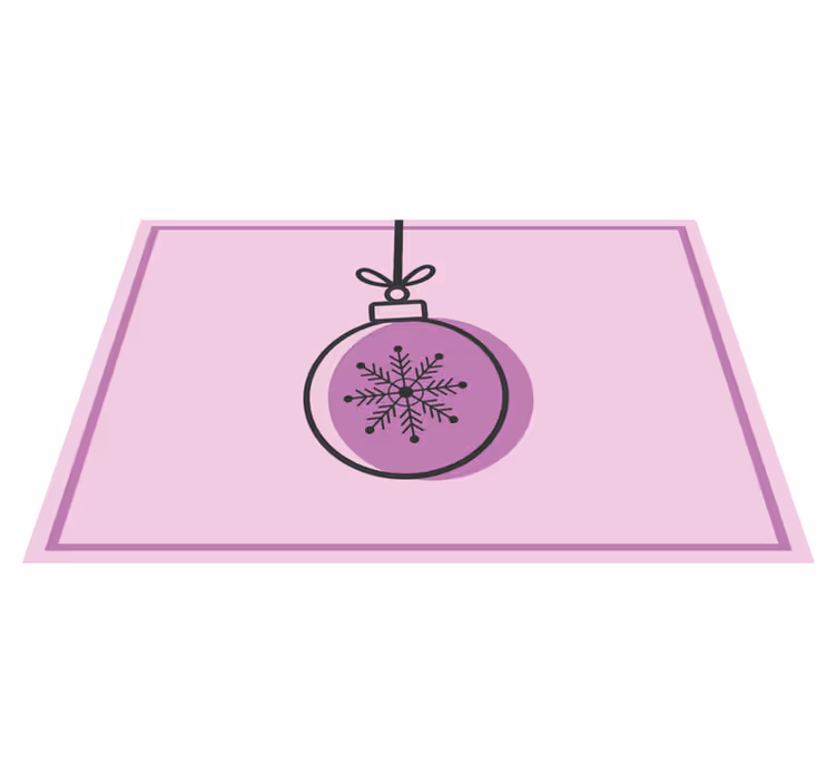 Hópehely dísz illusztráció - tányéralátétek karácsony - TenStickers