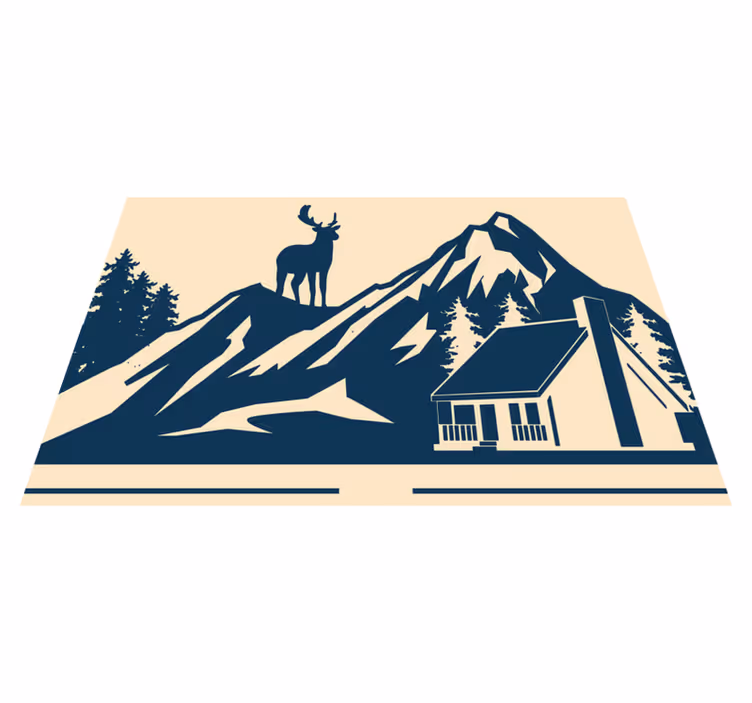 Eredeti tányéralátétek grand mountain tájjal - TenStickers