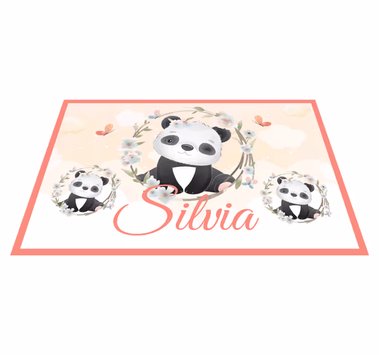 Bűbájos panda tányéralátétek gyermekeknek - TenStickers