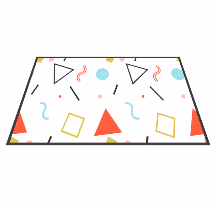 Vicces geometriai formák eredeti alátétek - TenStickers