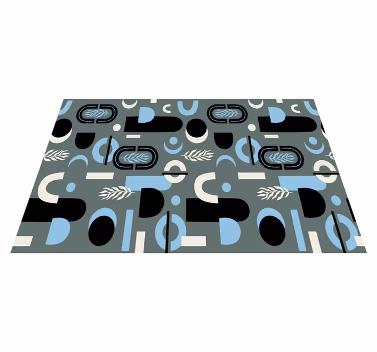 Modern tányéralátétek geometrikus mintával - TenStickers