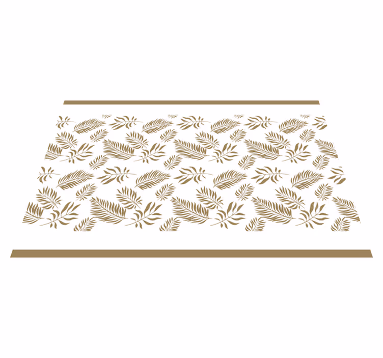 Elegáns levél inspiráció - tányéralátétek struktúra - TenStickers