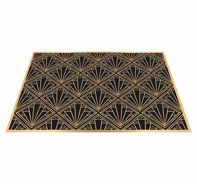 Arany és fekete deco elegáns alátétek - TenStickers