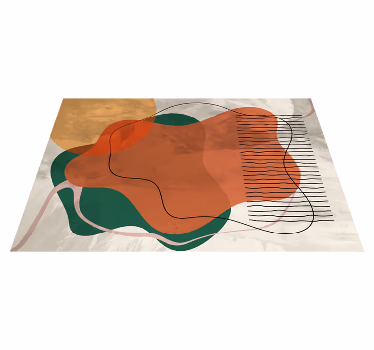 Absztrakt kollázs grafika modern alátétek - TenStickers