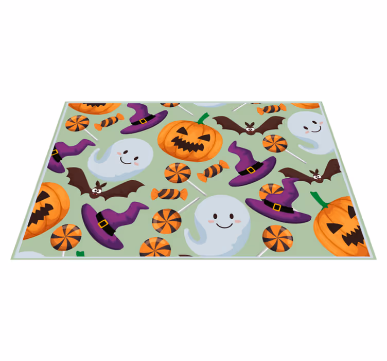 Színes halloween elemei tányéralátétek - TenStickers