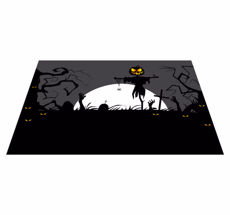 Halloween tányéralátétek rémisztő tök pásztor - TenStickers