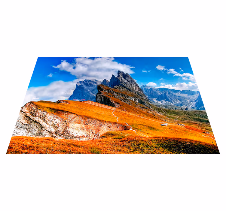 Modern tányéralátétek hegyvidéki panorámával - TenStickers