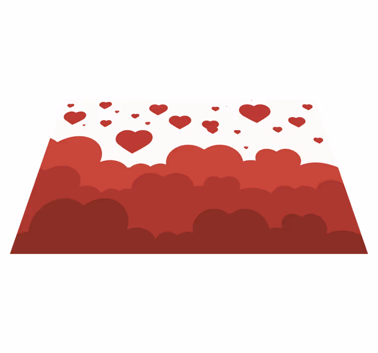 Szívfelhő minta tányéralátétek eredeti - TenStickers
