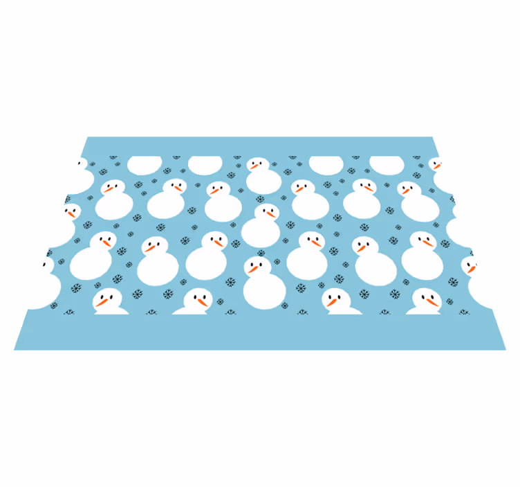 Karácsonyi hóember mintás karácsonyi alátétek - TenStickers
