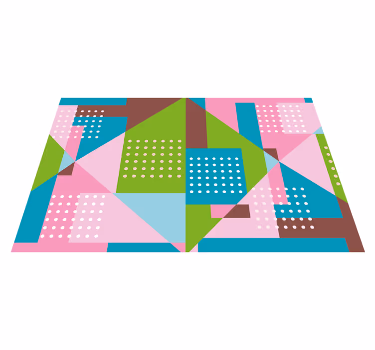 Vibráló geometrikus Ötlet tányéralátétek modern - TenStickers