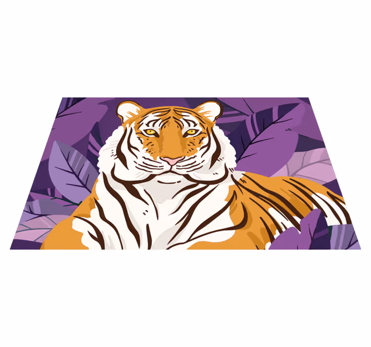 Majdani tigris portré tányéralátétek gyermekeknek - TenStickers