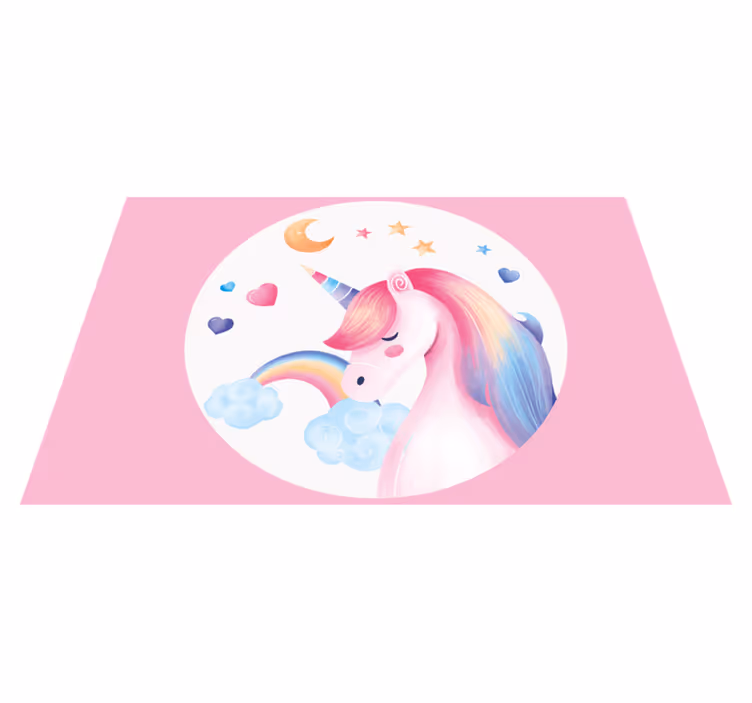 Szivárvány egyszarvú gyermek alátétek - TenStickers