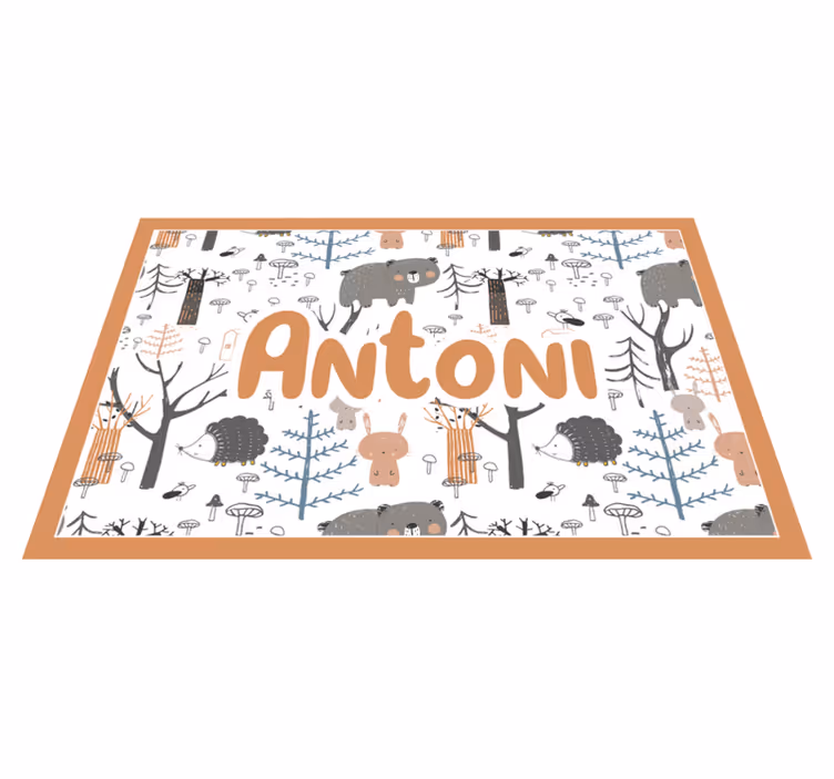Skandináv erdő állatok alátétekkel - TenStickers