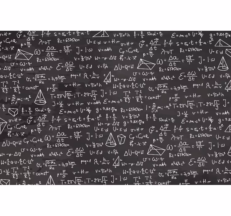Matematika palatábla minta Falfestmény tini hálószoba - TenStickers