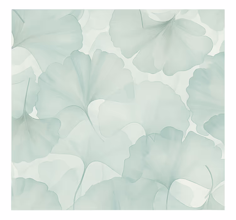 Zöld ginko levelek Nappali falfestmények - TenStickers