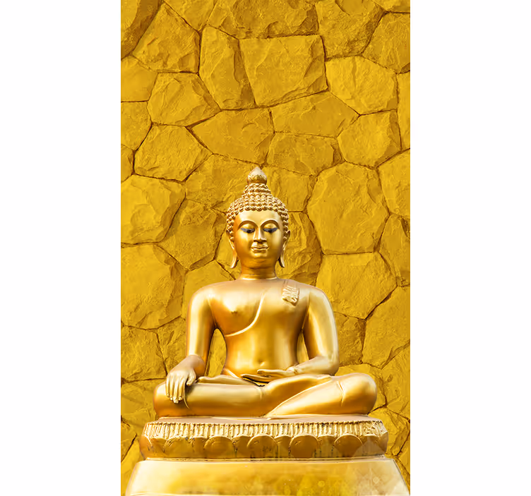 Arany buddha falfestmények buddha - TenStickers