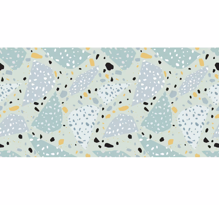 Geometrikus terrazzo fotófal fürdőszobához - TenStickers