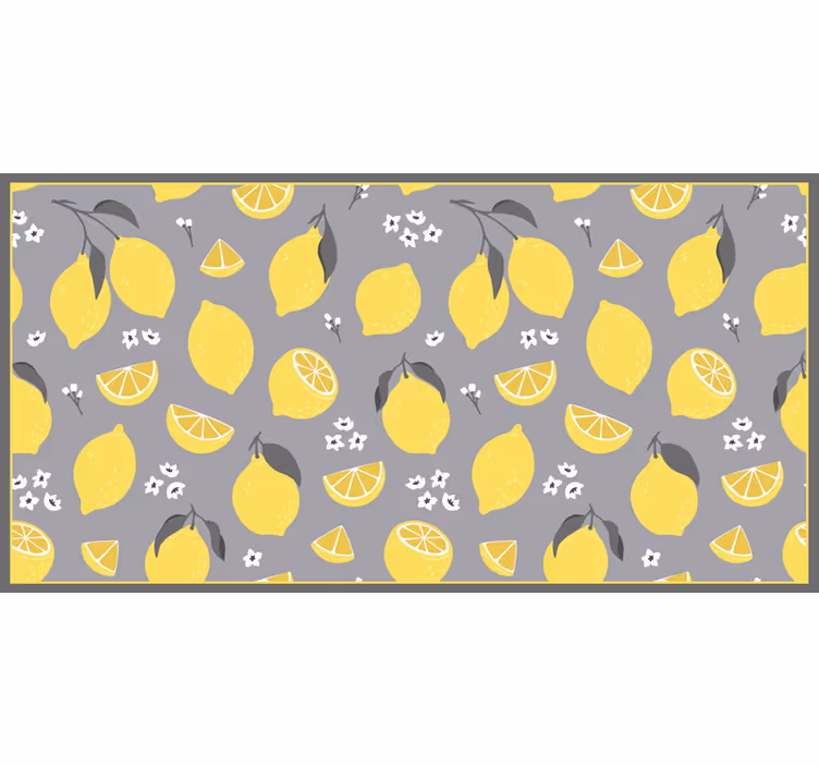 Tropical lemon fotófal konyha - TenStickers