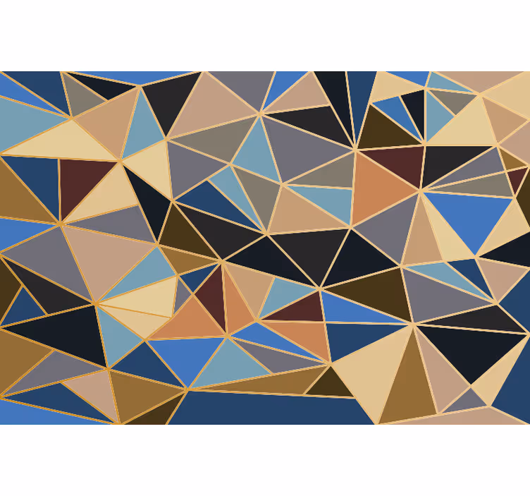 Geometrikus színes mozaik fotomural konyha - TenStickers