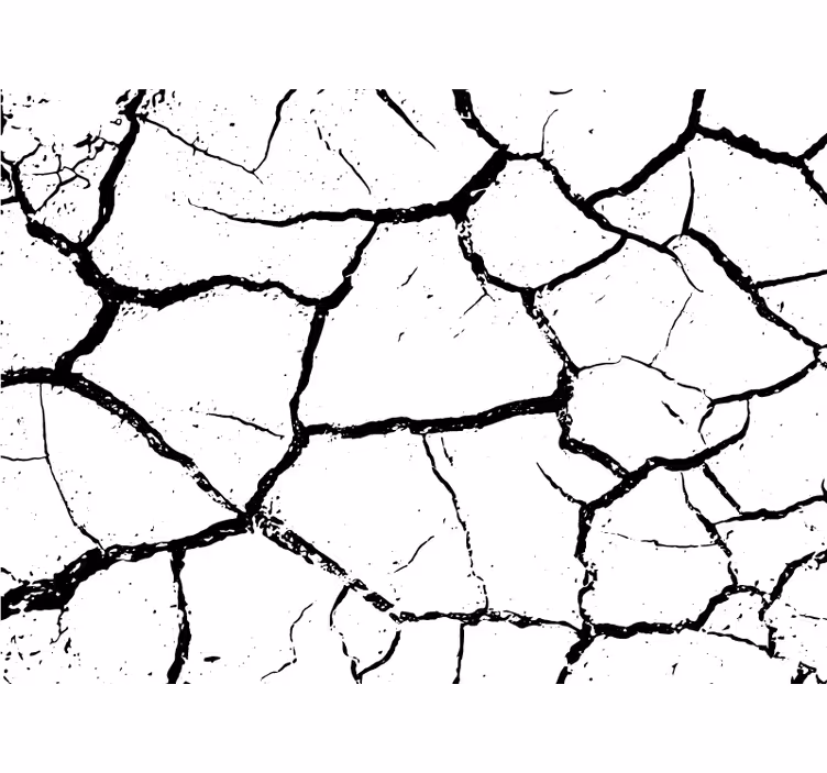 Elhasználódott beton fehér falfestmények - TenStickers