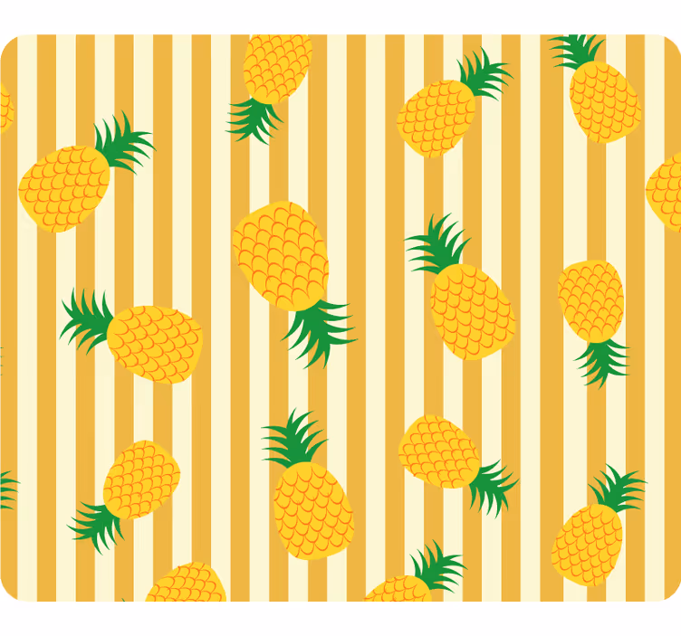 Sárga falfestmények ananász mintával - TenStickers