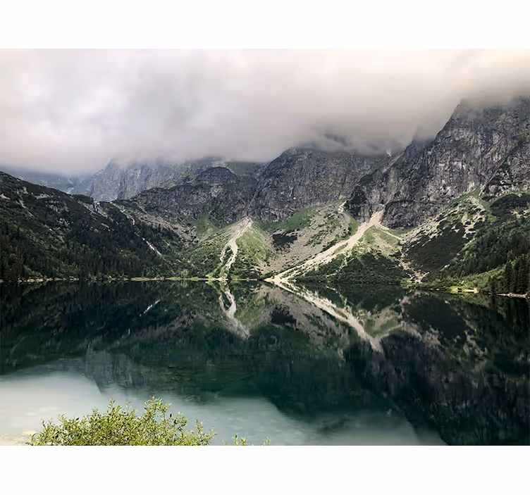 Zöld falfestmények morskie oko-tóval - TenStickers