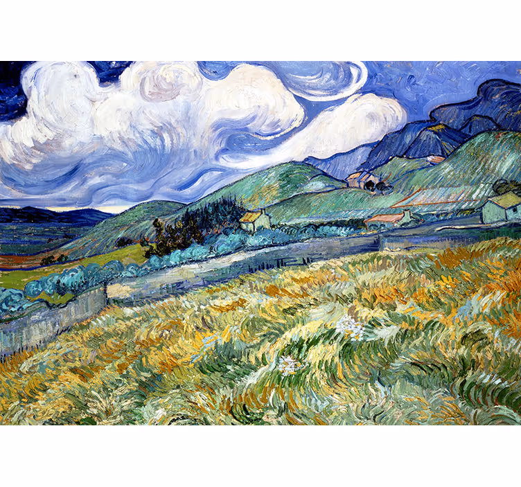 Van gogh iris művészi falfestményei folyosóra - TenStickers