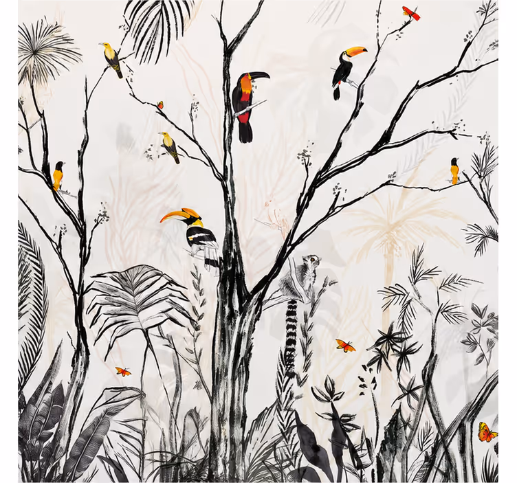 Tropical dzsungel falfestmények - TenStickers