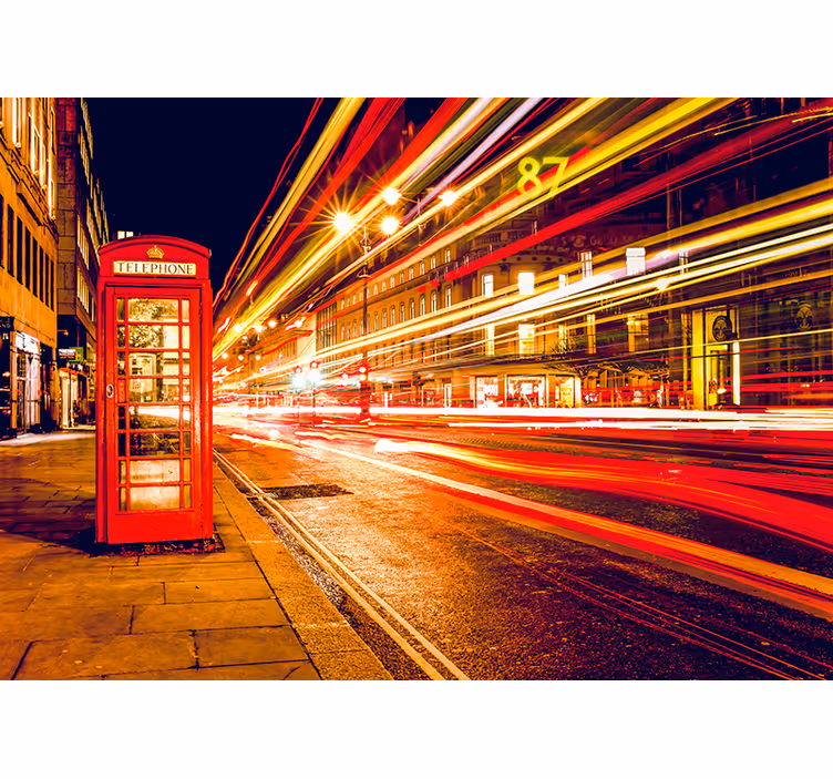 Ikonikus londoni éjszaka Londoni fototapéta - TenStickers