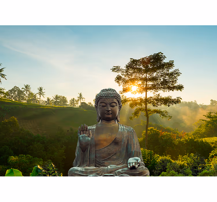 Buddha meditál a természetben buddha falfestmény - TenStickers