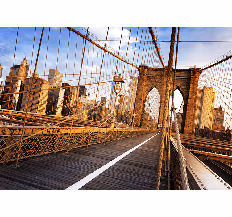 Belül brooklyn bridge new york falfestmény - TenStickers