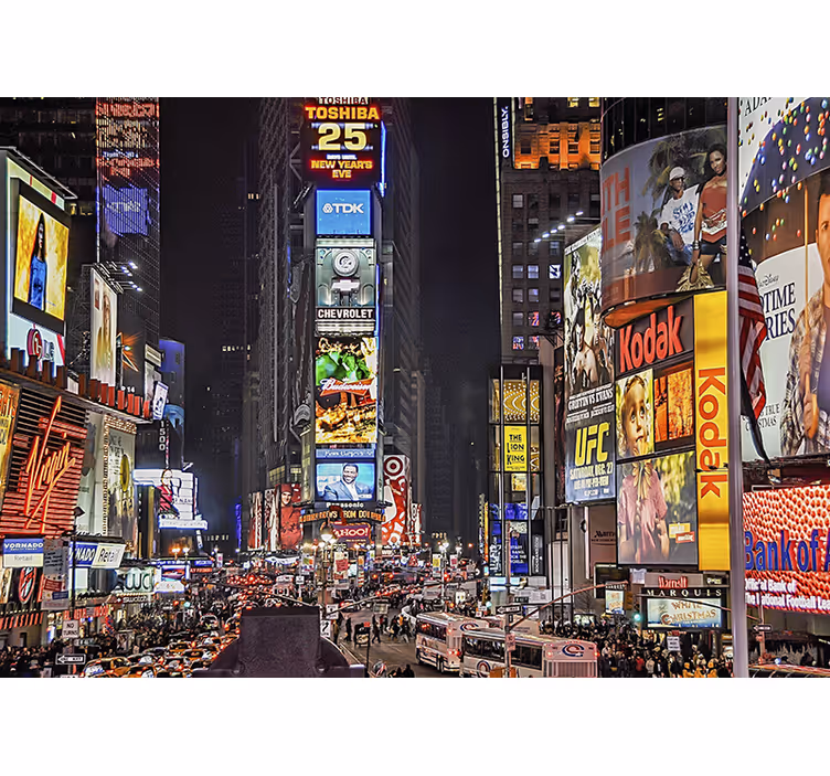 Times square new york-i falfestmény - TenStickers