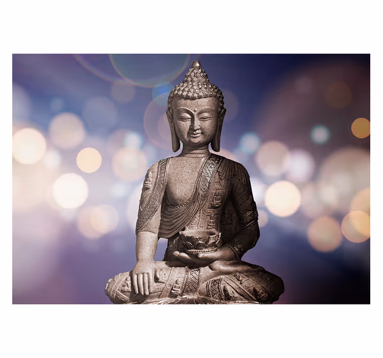 Buddha szobor falfestmény - TenStickers