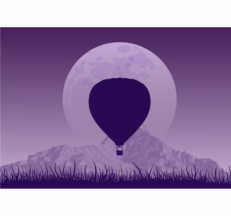 Hőlégballonozás Táj falfestmények - TenStickers