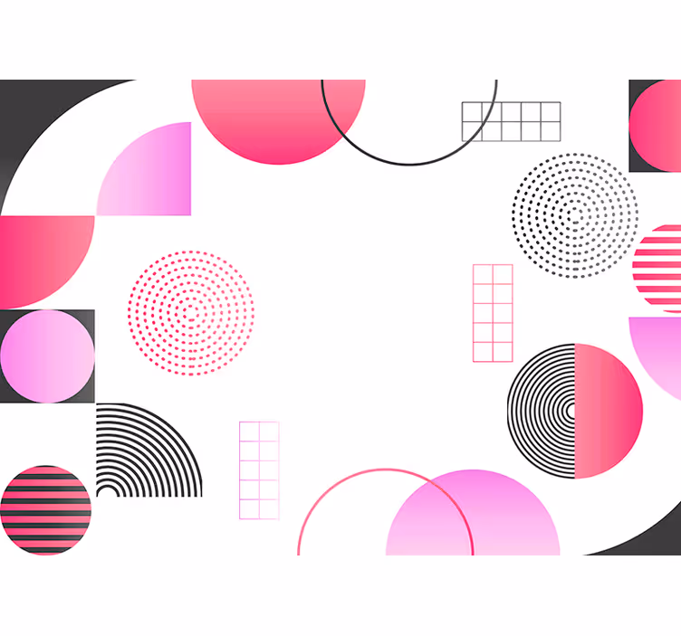 Geometriai alakzatok tervezése Absztrakt falfestmények - TenStickers