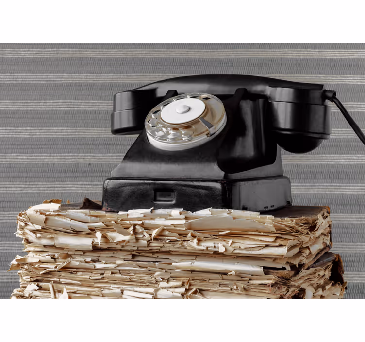 Vintage telefon klasszikus jármű falfestmények - TenStickers