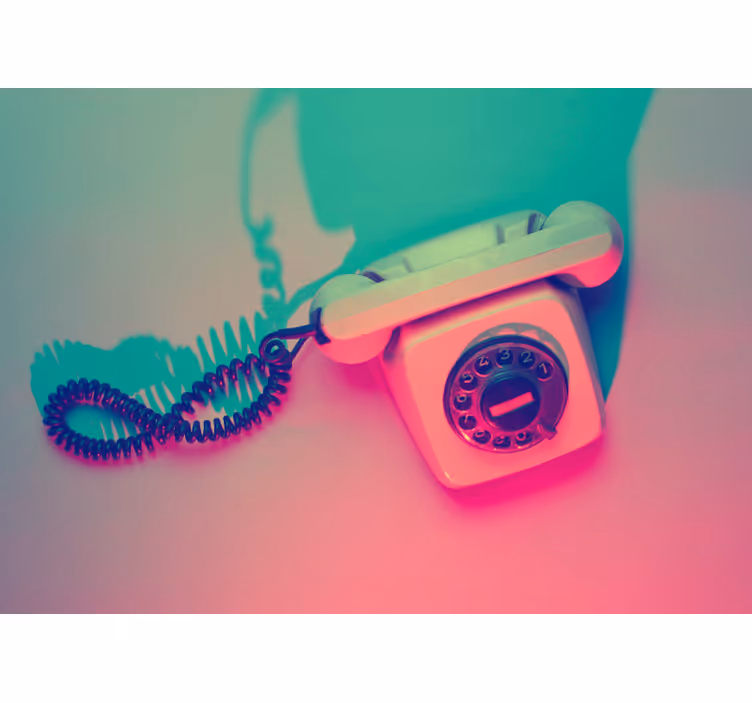 Retró telefondizájn Városi művészet falfestmények - TenStickers